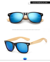 Load image into Gallery viewer, Retro Wood Frame Sunglasses