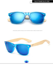 Load image into Gallery viewer, Retro Wood Frame Sunglasses