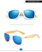 Load image into Gallery viewer, Retro Wood Frame Sunglasses
