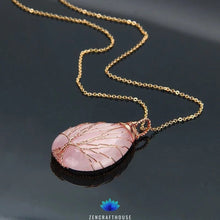 Load image into Gallery viewer, Eternity Jasper Tree of life Necklace
