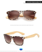 Load image into Gallery viewer, Retro Wood Frame Sunglasses