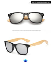 Load image into Gallery viewer, Retro Wood Frame Sunglasses