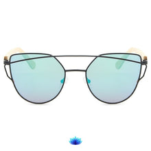 Load image into Gallery viewer, Cat Eye Bamboo Sunglasses