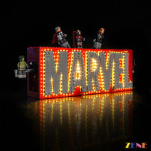 Load image into Gallery viewer, Light Kit for LEGO Marvel Logo &amp; Minifigures #76313