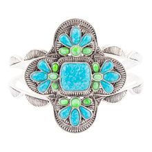 Load image into Gallery viewer, Zion Blue Turquoise Sterling Silver Cuff Bracelet