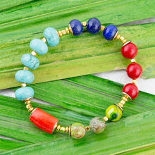 Load image into Gallery viewer, Zion Multi-Color Chunky Stretch Bracelet