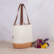 Load image into Gallery viewer, Pico Willow and Canvas Lunch Basket
